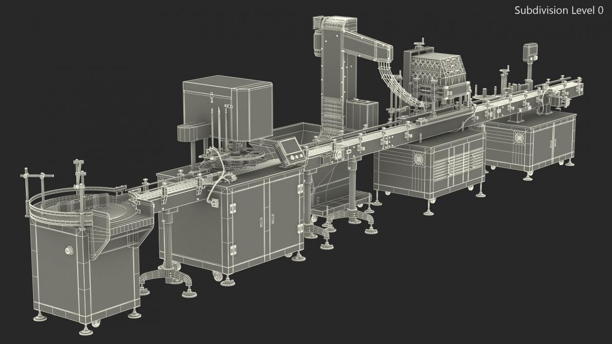 LandPack Snack Packaging Machine Line 3D