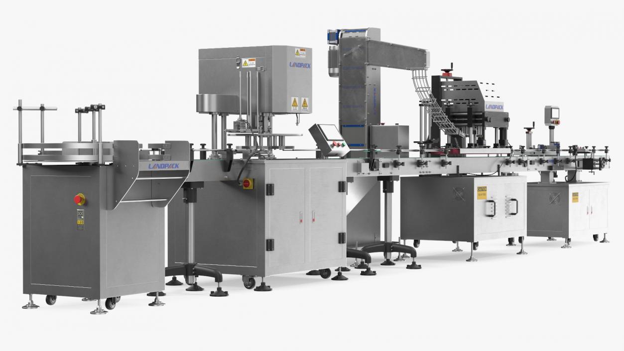 LandPack Snack Packaging Machine Line 3D