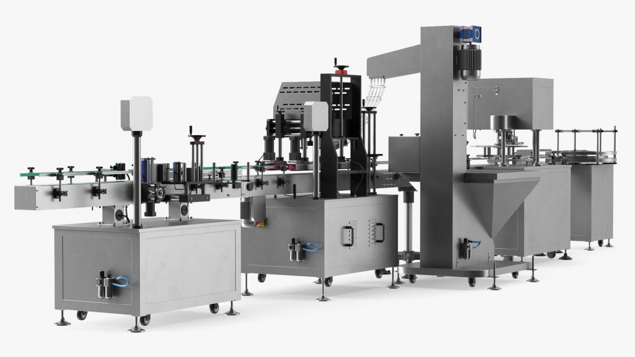 LandPack Snack Packaging Machine Line 3D