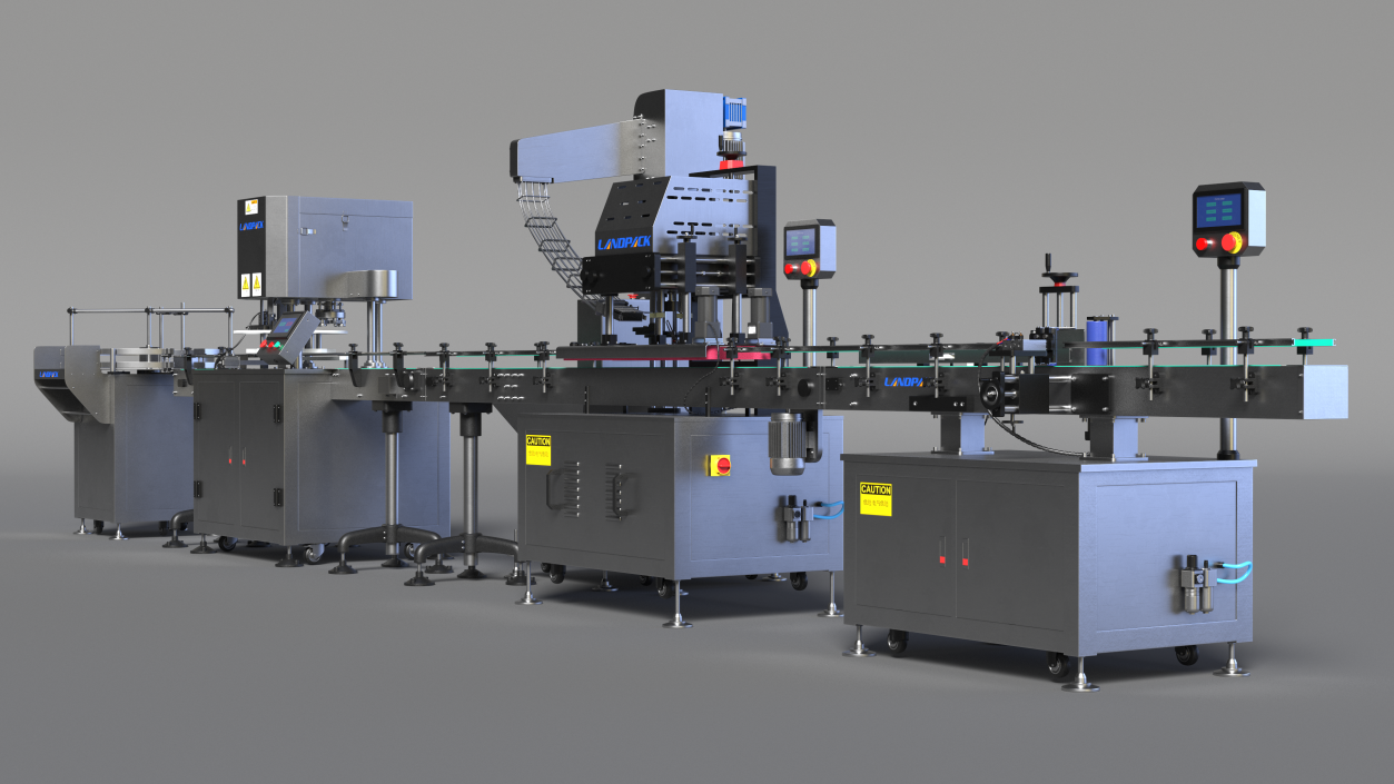 LandPack Snack Packaging Machine Line 3D