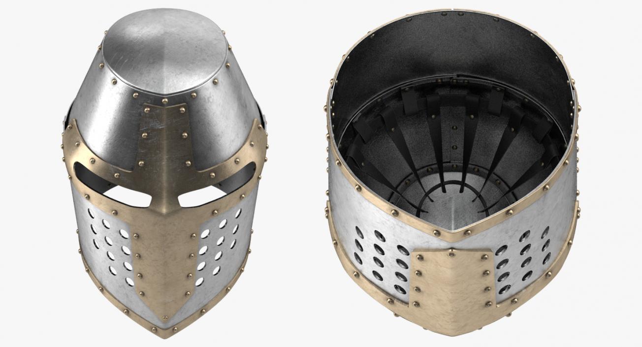 3D model Topfhelm Helmet