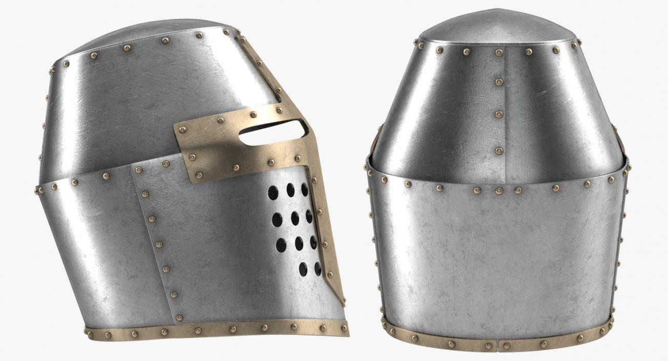 3D model Topfhelm Helmet