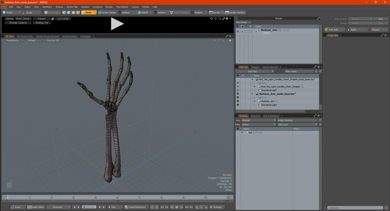 Skeleton Arm 3D