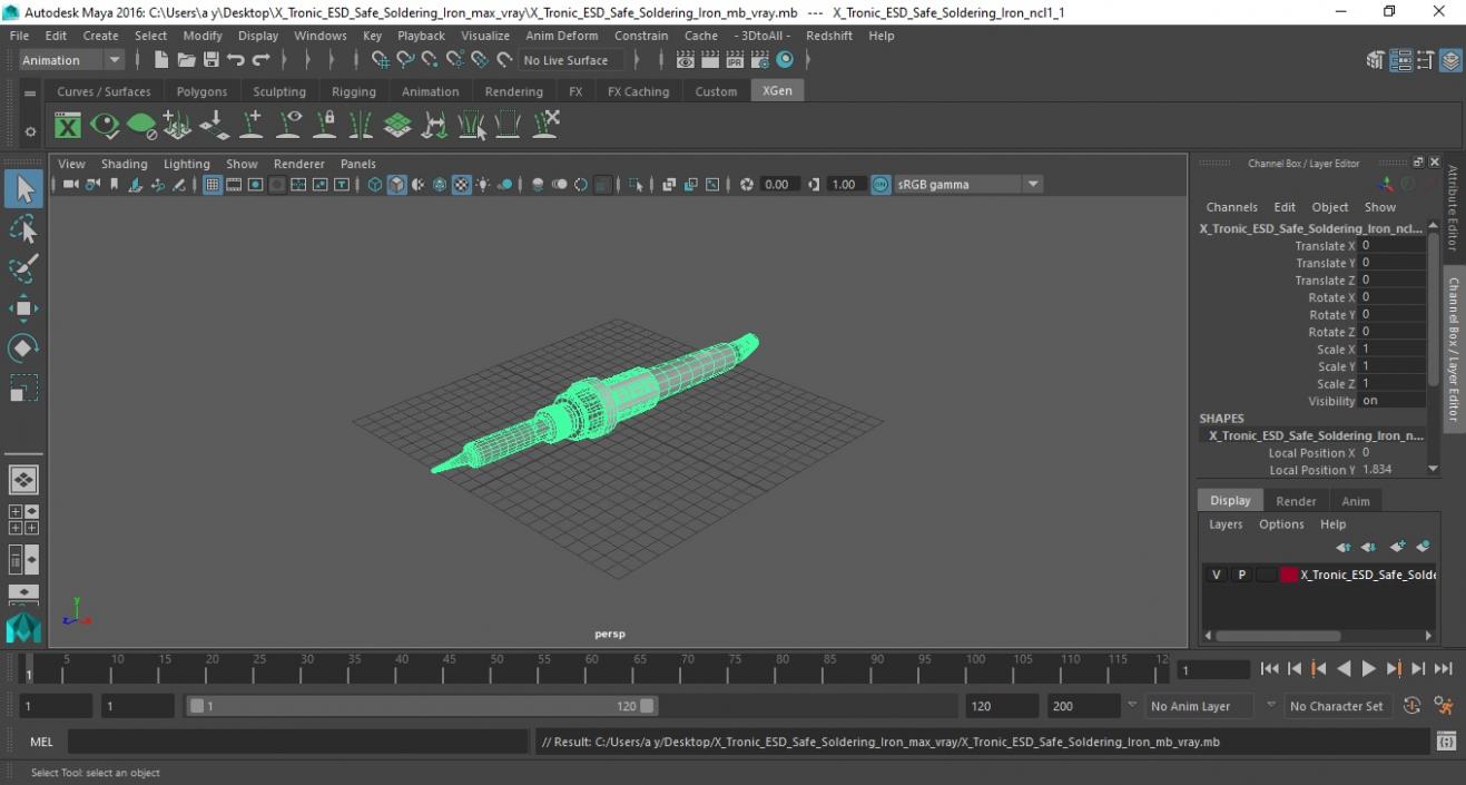 X Tronic ESD Safe Soldering Iron 3D