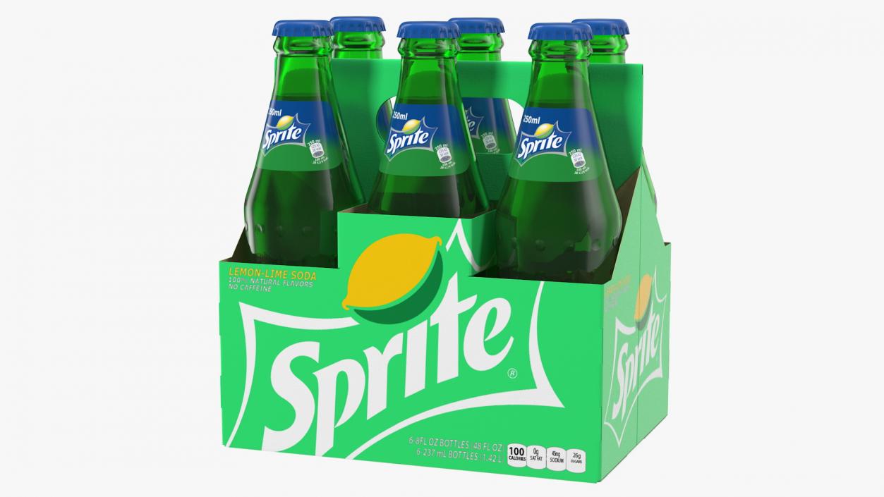 3D Sprite Bottles and Packages Collection model