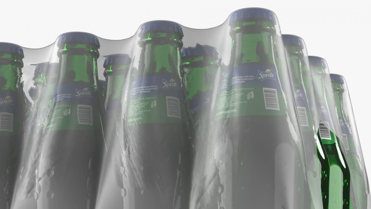 3D Sprite Bottles and Packages Collection model