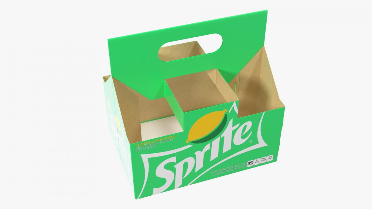 3D Sprite Bottles and Packages Collection model