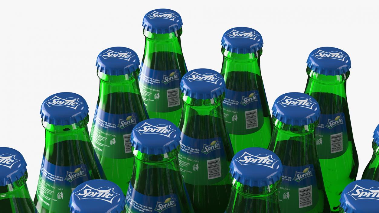 3D Sprite Bottles and Packages Collection model