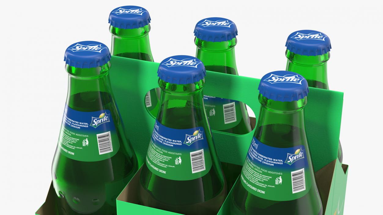 3D Sprite Bottles and Packages Collection model