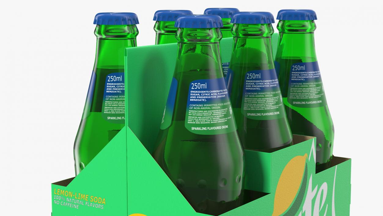 3D Sprite Bottles and Packages Collection model