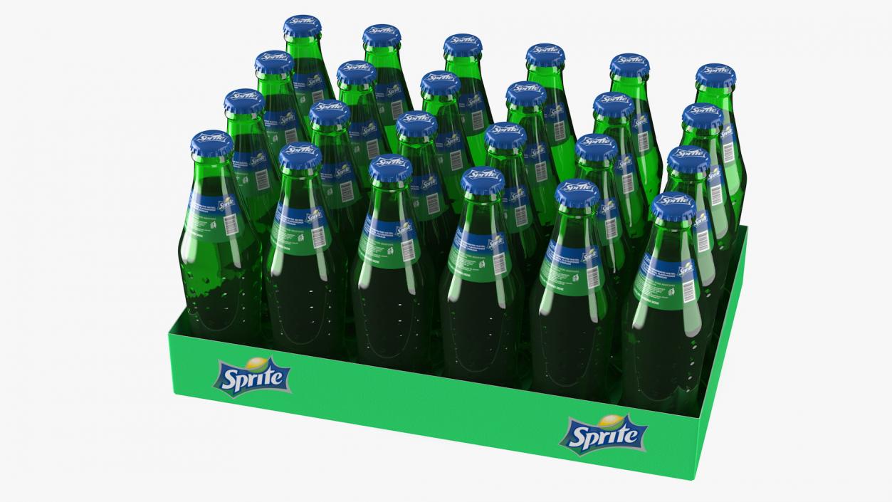 3D Sprite Bottles and Packages Collection model