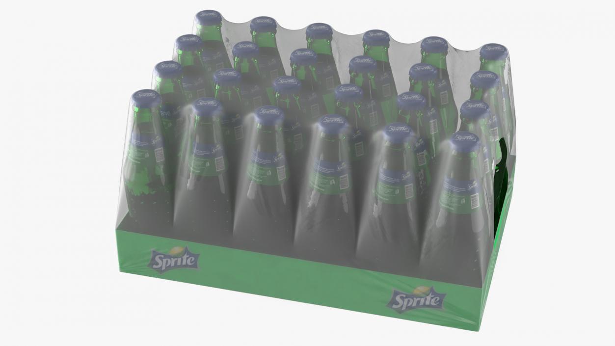 3D Sprite Bottles and Packages Collection model