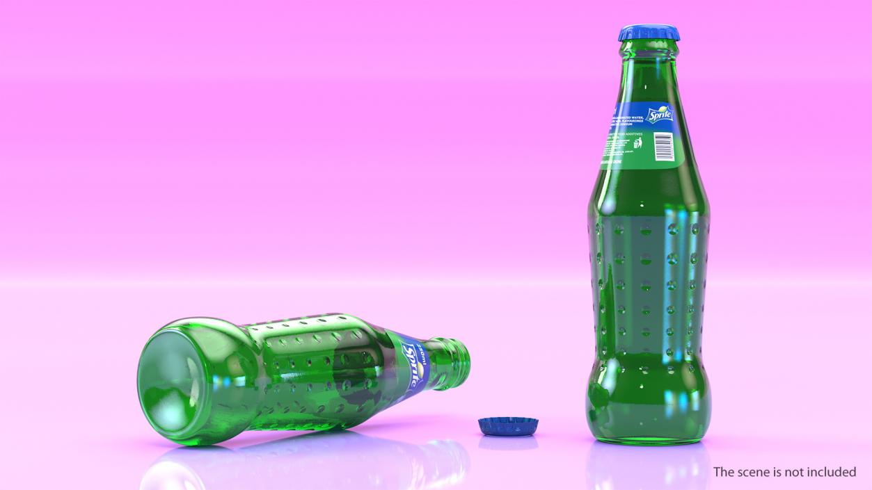 3D Sprite Bottles and Packages Collection model