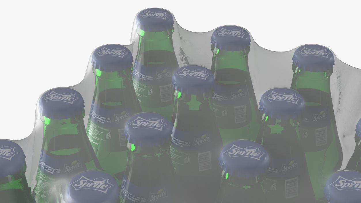 3D Sprite Bottles and Packages Collection model