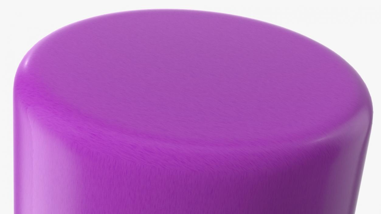 Dome Top Pillar Candle Purple 3D model