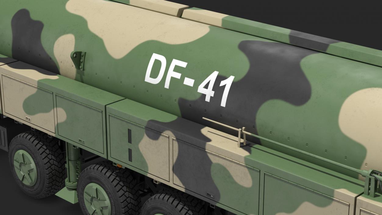 3D Dongfeng-41 ICBM Launch Vehicle