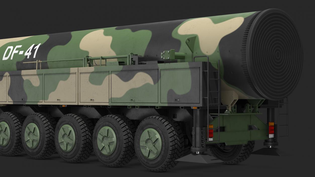 3D Dongfeng-41 ICBM Launch Vehicle