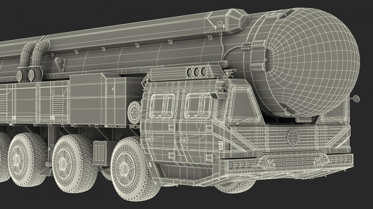 3D Dongfeng-41 ICBM Launch Vehicle