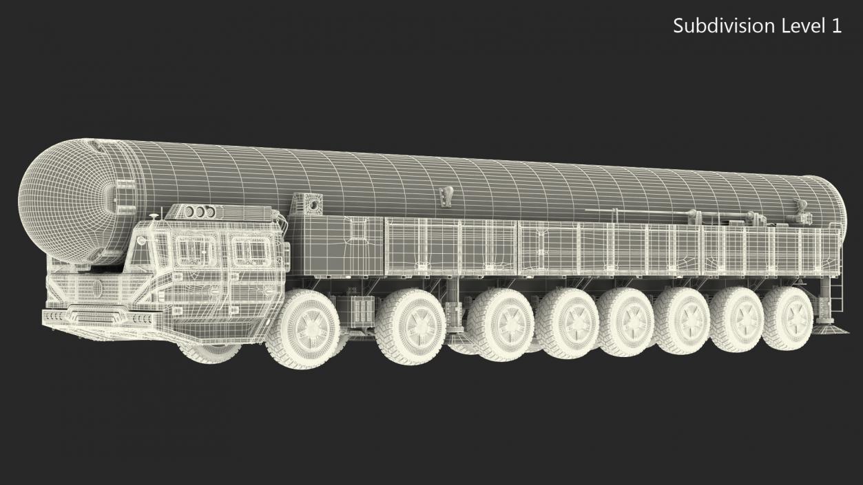 3D Dongfeng-41 ICBM Launch Vehicle