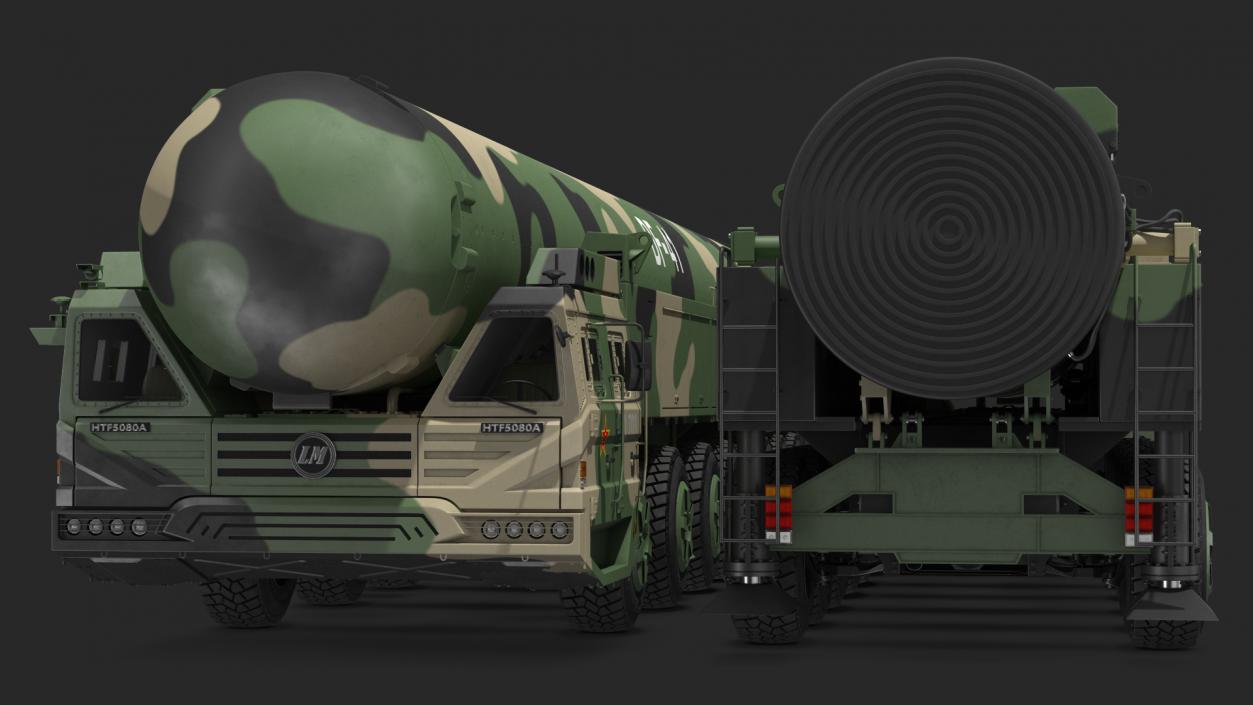 3D Dongfeng-41 ICBM Launch Vehicle