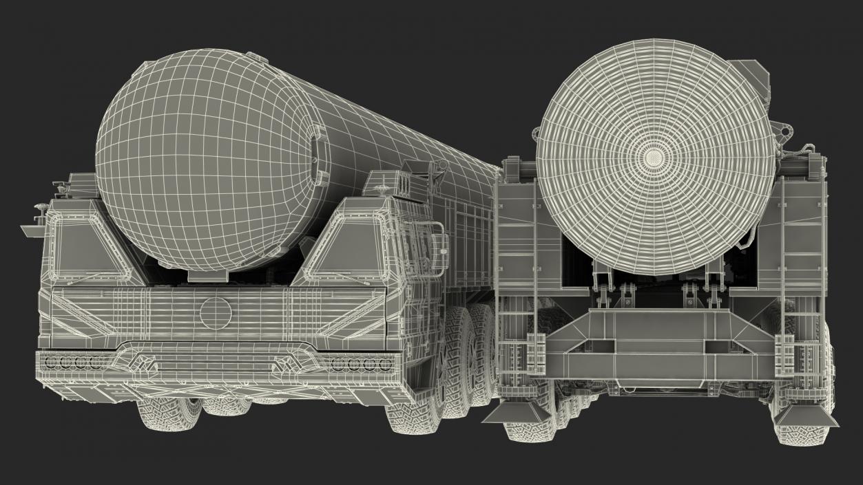 3D Dongfeng-41 ICBM Launch Vehicle