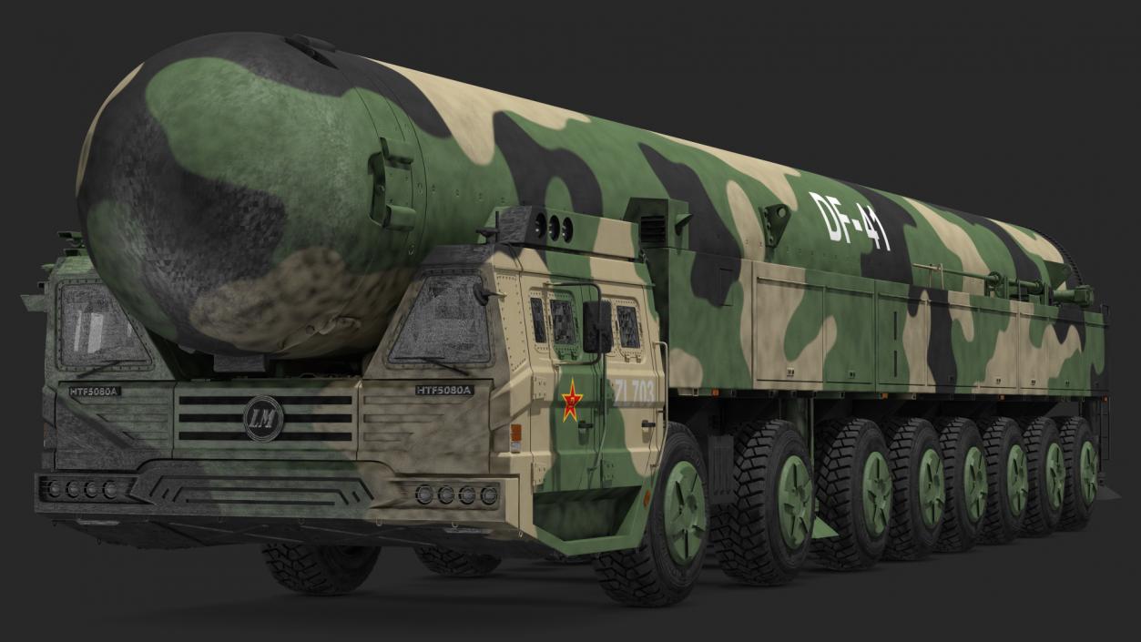 3D Dongfeng-41 ICBM Launch Vehicle