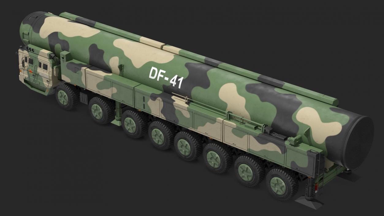 3D Dongfeng-41 ICBM Launch Vehicle