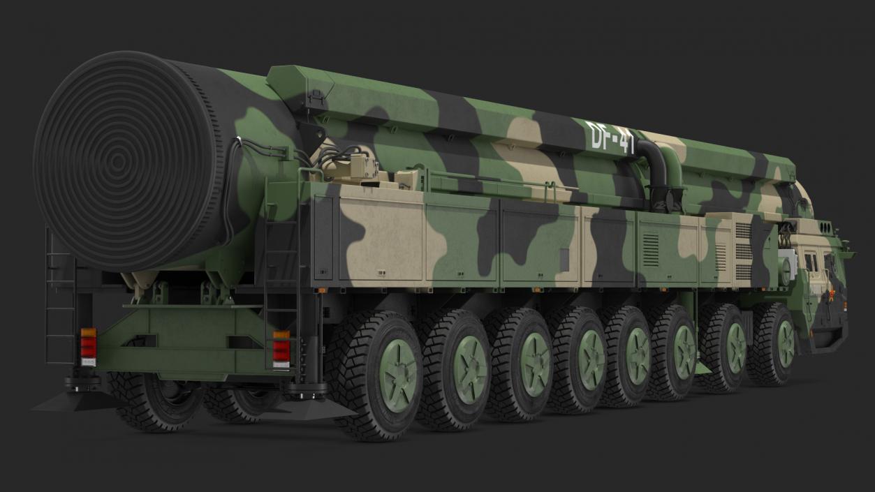 3D Dongfeng-41 ICBM Launch Vehicle