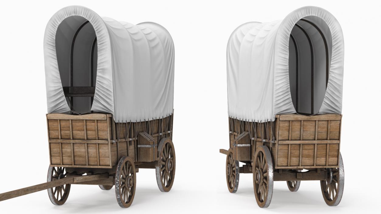 3D Covered Wagon model