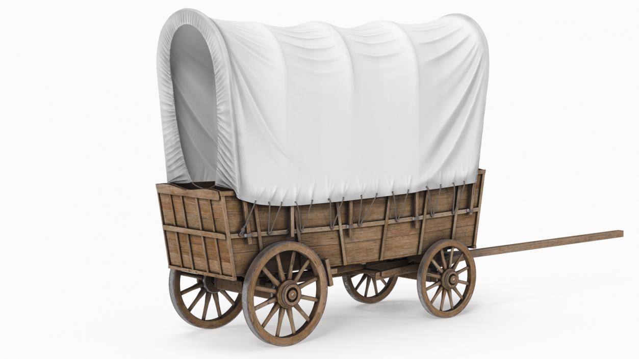 3D Covered Wagon model