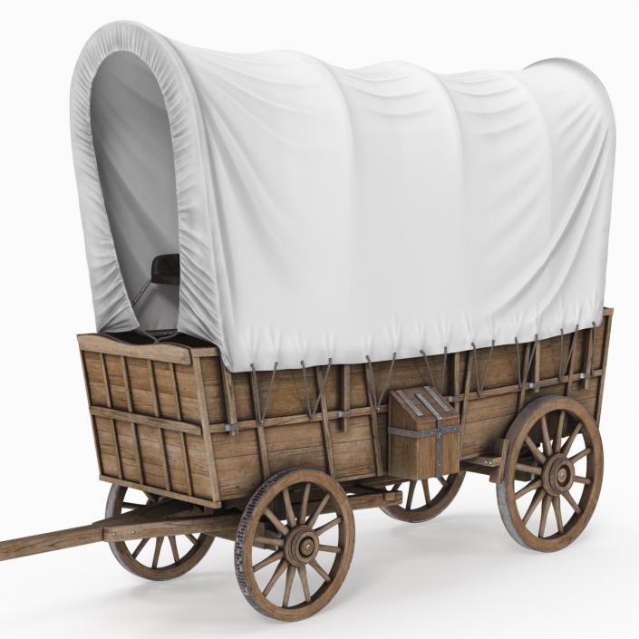 3D Covered Wagon model