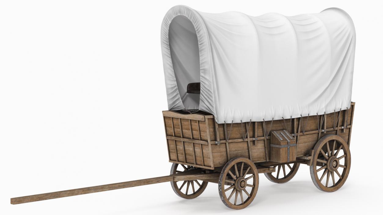 3D Covered Wagon model