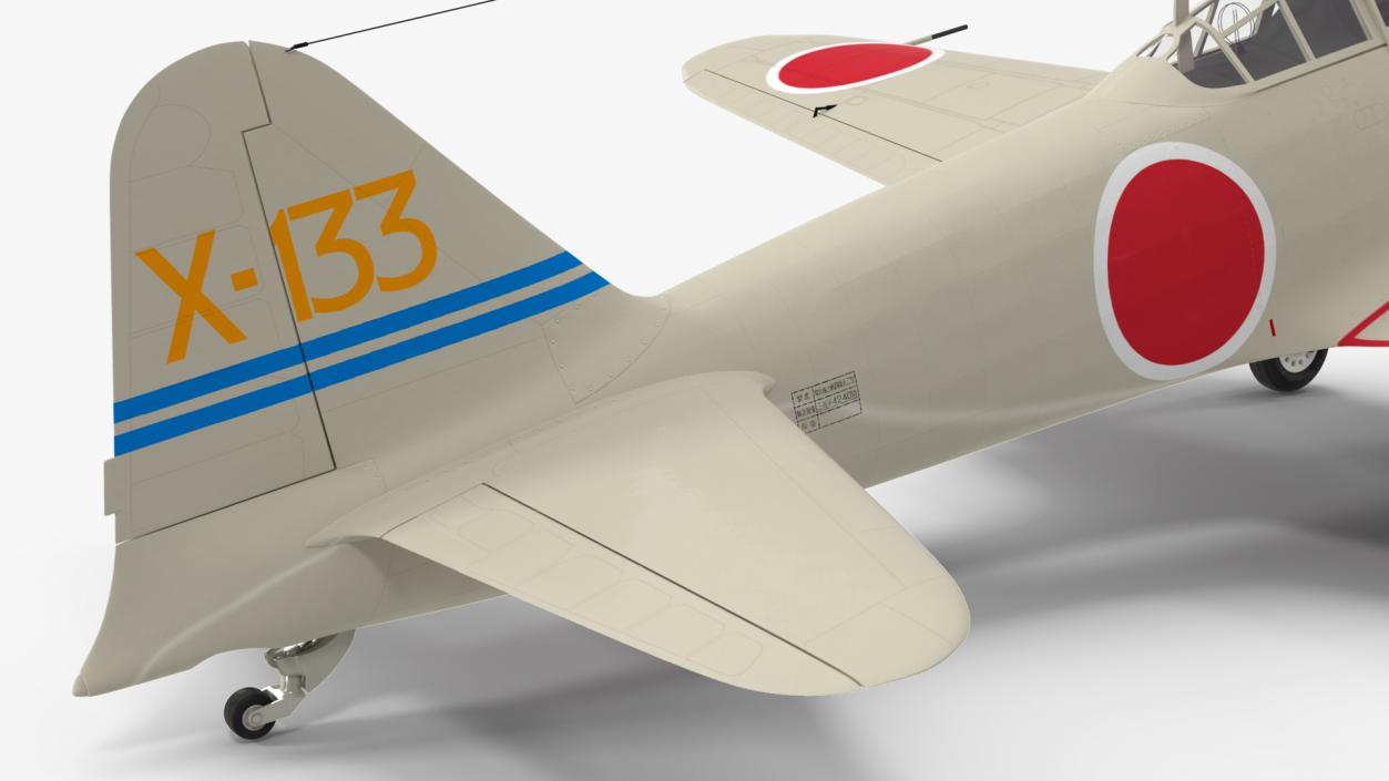 Mitsubishi A6M Zero Zeke 3D model