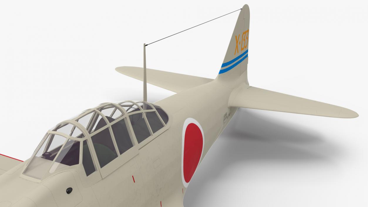 Mitsubishi A6M Zero Zeke 3D model