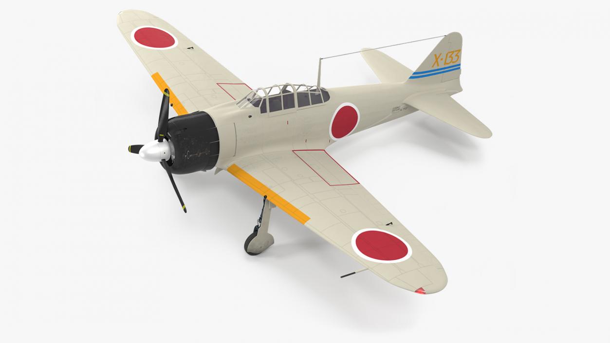 Mitsubishi A6M Zero Zeke 3D model