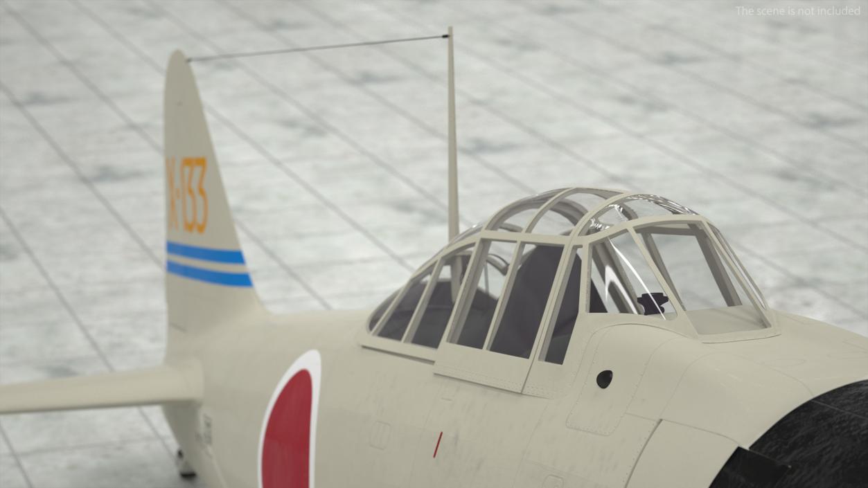 Mitsubishi A6M Zero Zeke 3D model