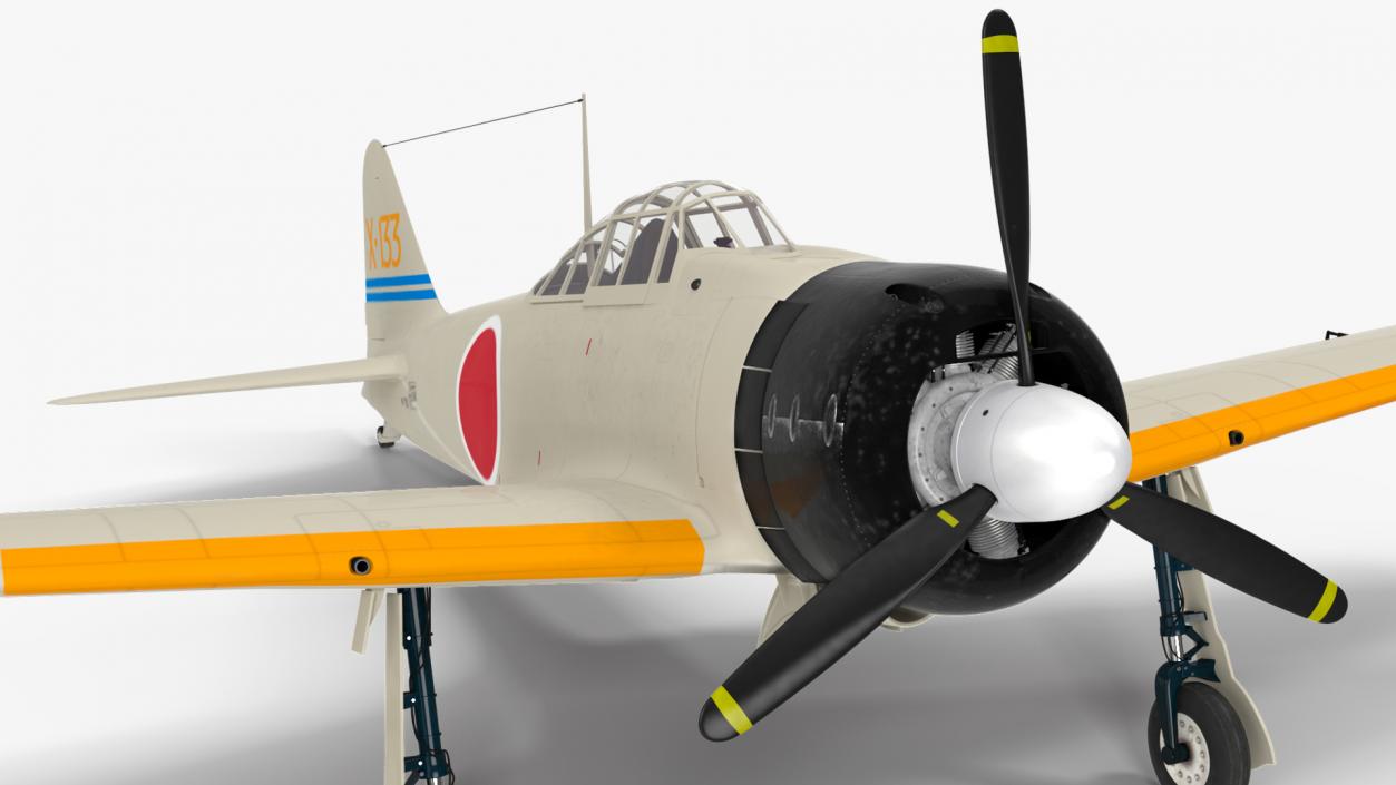 Mitsubishi A6M Zero Zeke 3D model