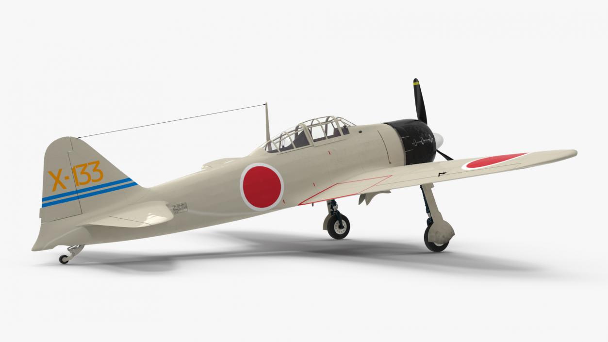 Mitsubishi A6M Zero Zeke 3D model