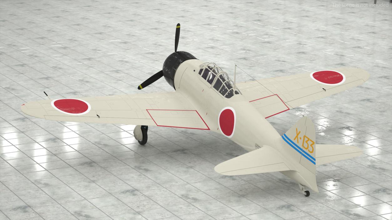 Mitsubishi A6M Zero Zeke 3D model