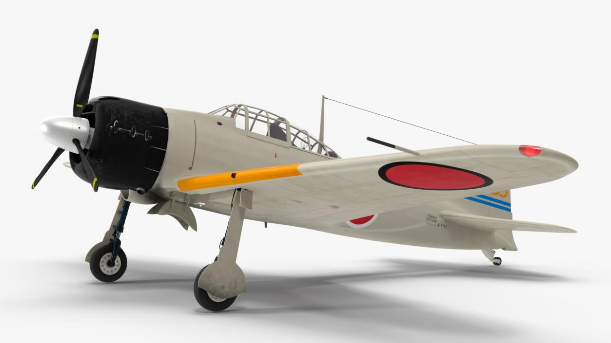 Mitsubishi A6M Zero Zeke 3D model