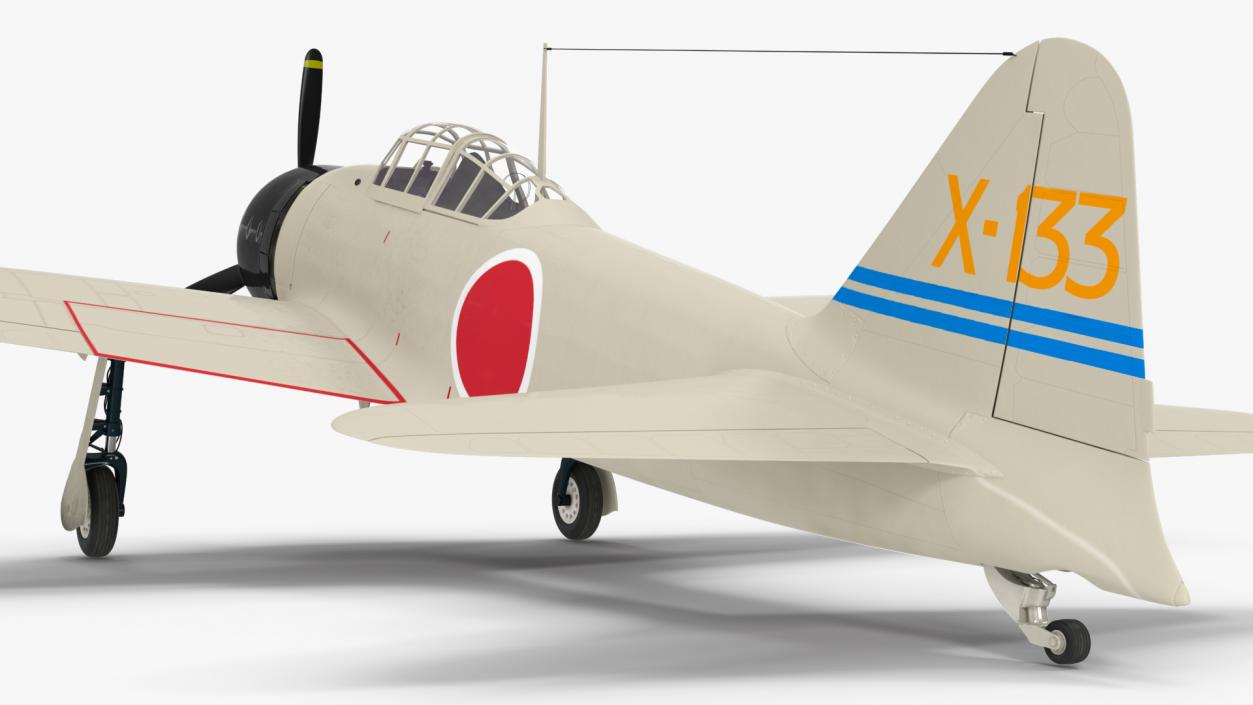 Mitsubishi A6M Zero Zeke 3D model