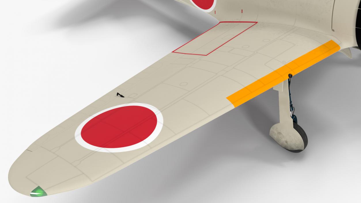 Mitsubishi A6M Zero Zeke 3D model