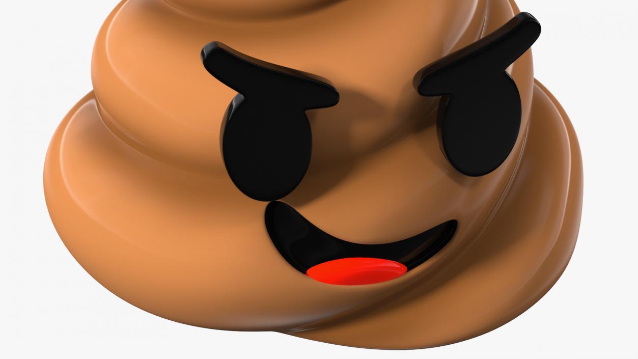 Smirk Poop Emoji Smile 3D