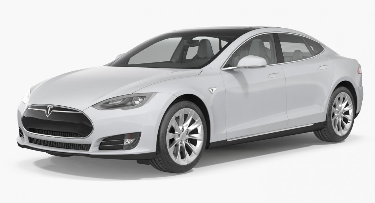 3D model Tesla Model S 100D 2015 Rigged