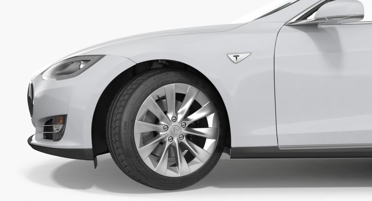 3D model Tesla Model S 100D 2015 Rigged