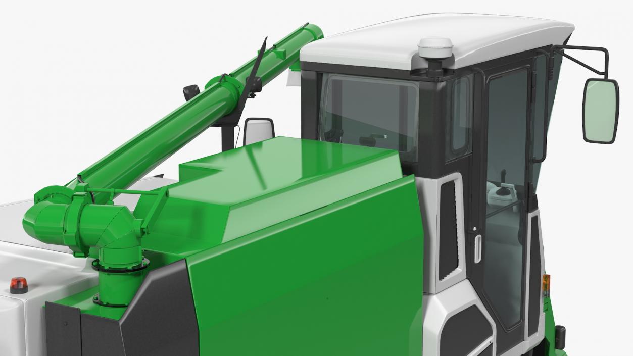 Rice Combine Harvester Rigged 3D model