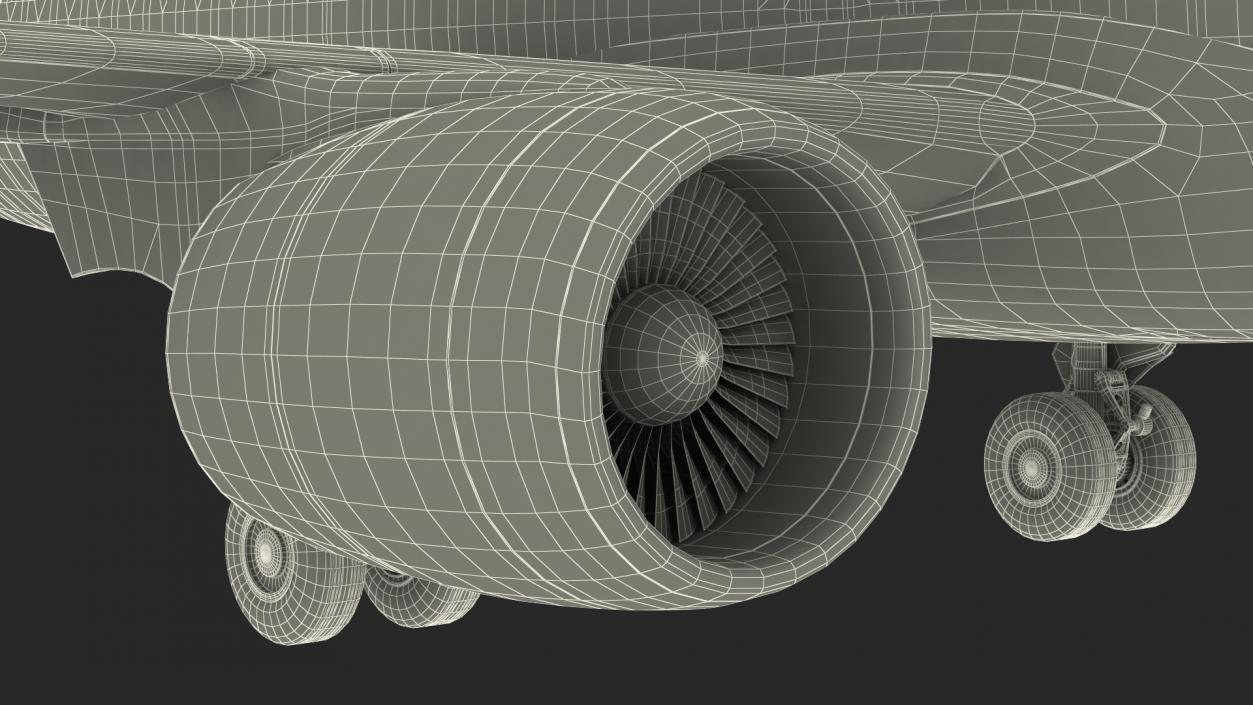 3D Airbus A220 300 Simple Interior