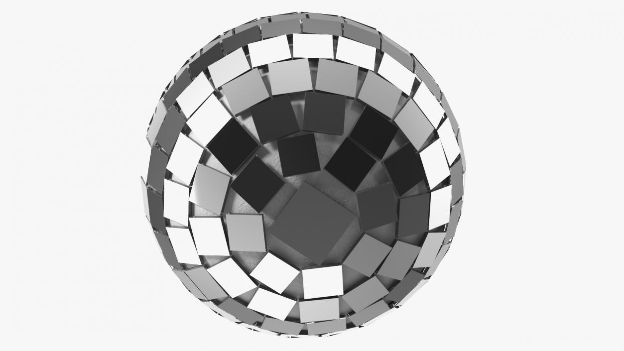 Disco Bauble for Xmas Tree Small Silver 3D model