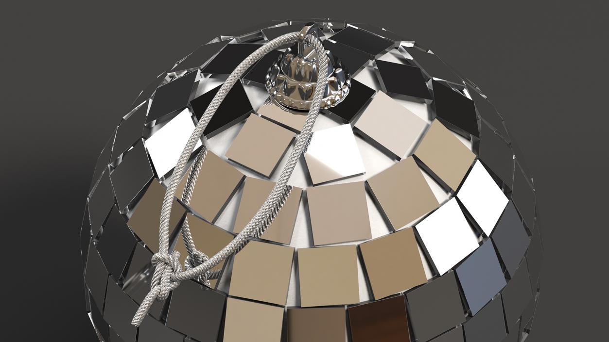 Disco Bauble for Xmas Tree Small Silver 3D model