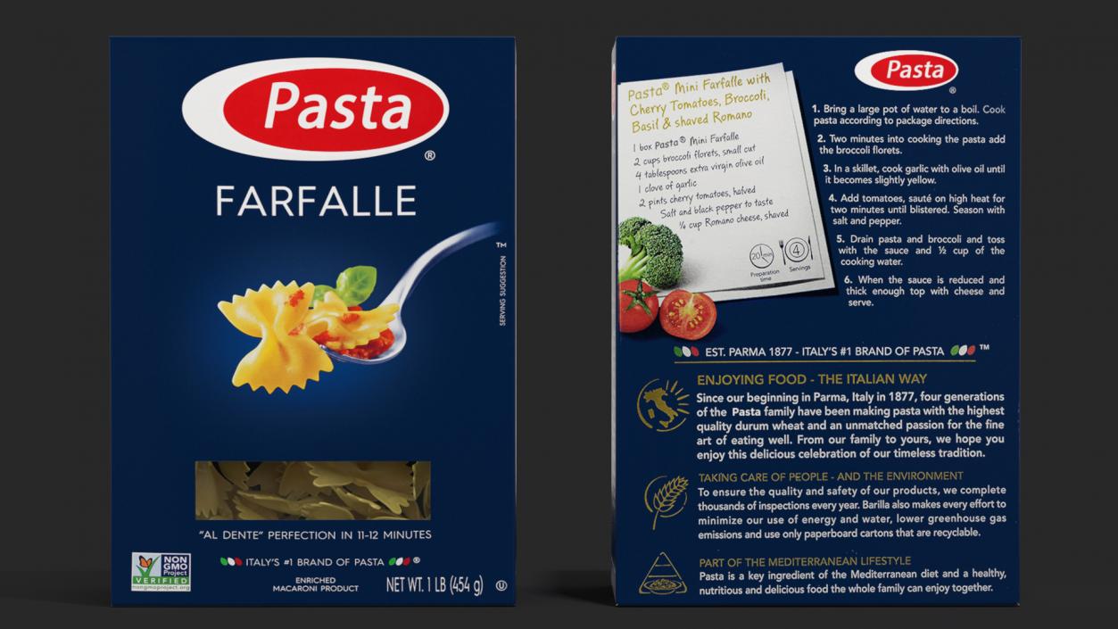 Box Farfalle 3D